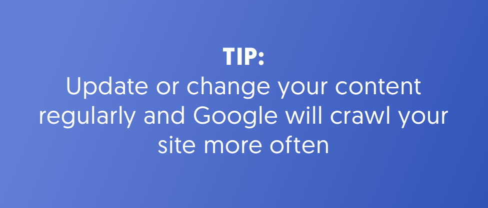 Increase Website Crawl Rate