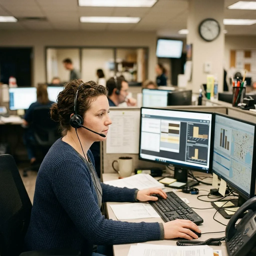 Dispatcher at a home services call board